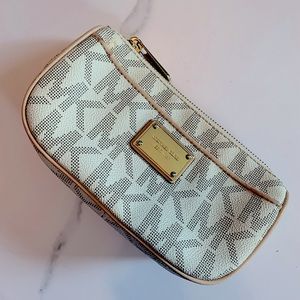 Michael Kors Leather Travel / Makeup Bag